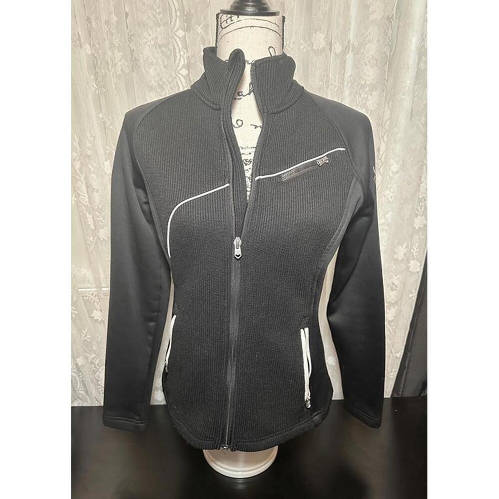 Spyder Women’s Black Full Zip Jacket Size Small – Performance Outerwear